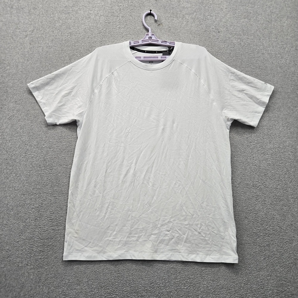 Kenneth Cole Men Shirt XL White Tech Tee Activewear Short Sleeve Stretch NWT